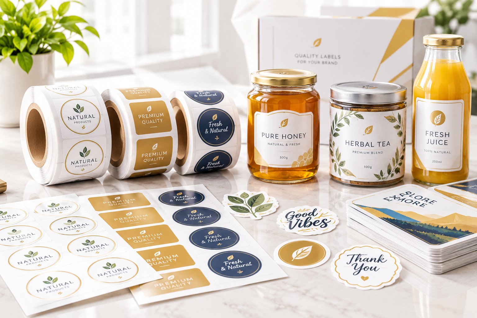 Labels & Stickers with generic branding